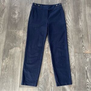 BODEN Blue High Rise Cotton Blend Ankle Pants Size 4